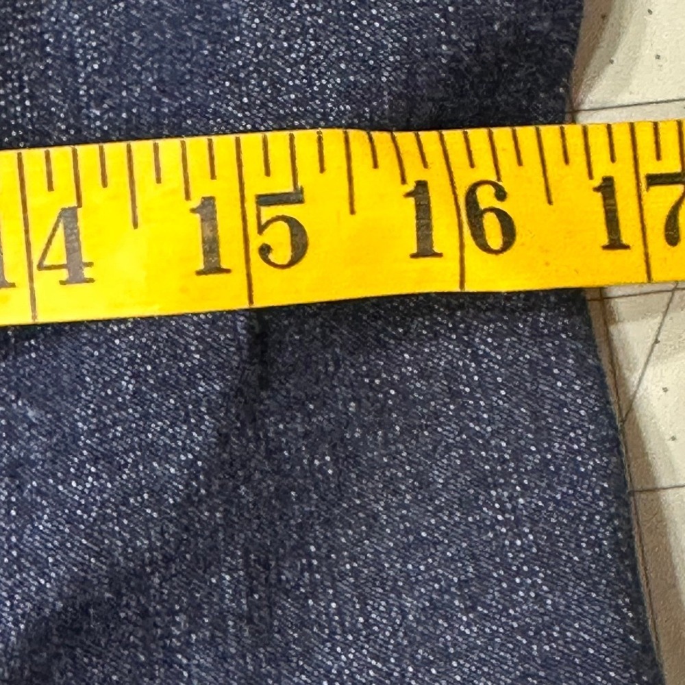 Ralph Lauren Denim Car Coat SZ10 Indigo Blue silver Crest Buttons Military Style - Picture 14 of 16
